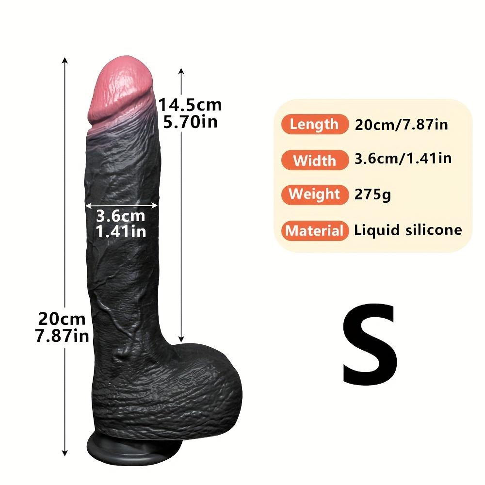 11.82" Ultra-Soft Liquid Silicone Dildo – Realistic Thick Penis with Strong Suction Cup,Hands-Free G-Spot &Anal Stimulation Toy for Women,Men &Couples