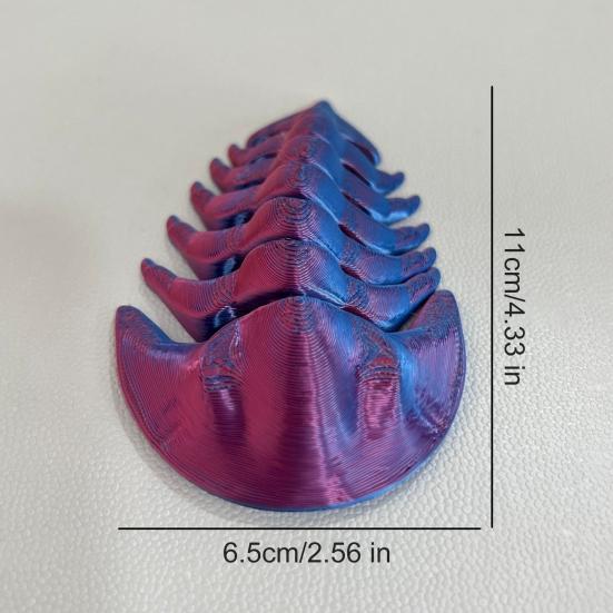 3D Printed Cryptolithus Figurine Articulated Trilobita Fidget Toy Calymenina Model Statue Home Office Desktop Decoration Ornament