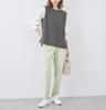 ROPE PICNIC Woven Fabric Combination Gray Women's Pullover, (07)
