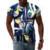 Impressionist Master Picasso Classic Oil Painting 3D HD Print Men And Women Art Taste Charm Short Sleeve Round Neck T-shirt Top