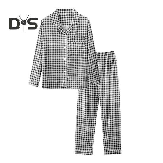 2 Pçs/set Pijamas Terno Estampado Bolinhas Cardigan Camisa Decote Em V Gola Redonda Camisa Perna Larga Calças Soltas Camisola Terno Pijamas