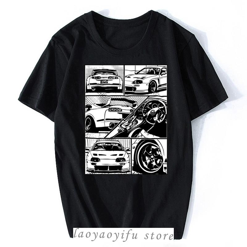 Japanese Car Fans Racing Race Tees Shirt Fashion Summer Hombre TShirt FragUnisext Tshirt White Jdm Boost Turbo Harajuku Hiphop Tee