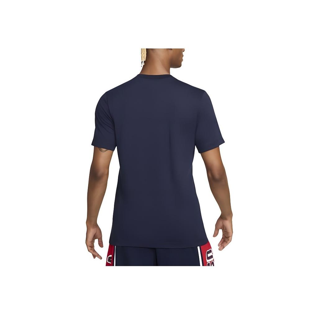 Nike Logo Round Neck Pullover Short Sleeve T-Shirt Men T-Shirts Obsidian FQ3634-451