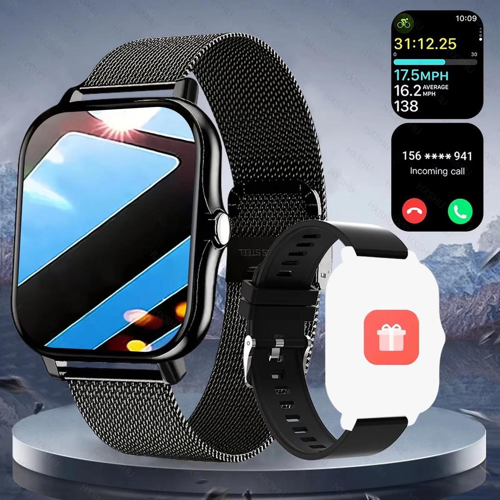 2026 New Smart Watch for Men Women Gift Full Touch Screen Sports Fitness Watch Bluetooth Call Digital Smartwatch