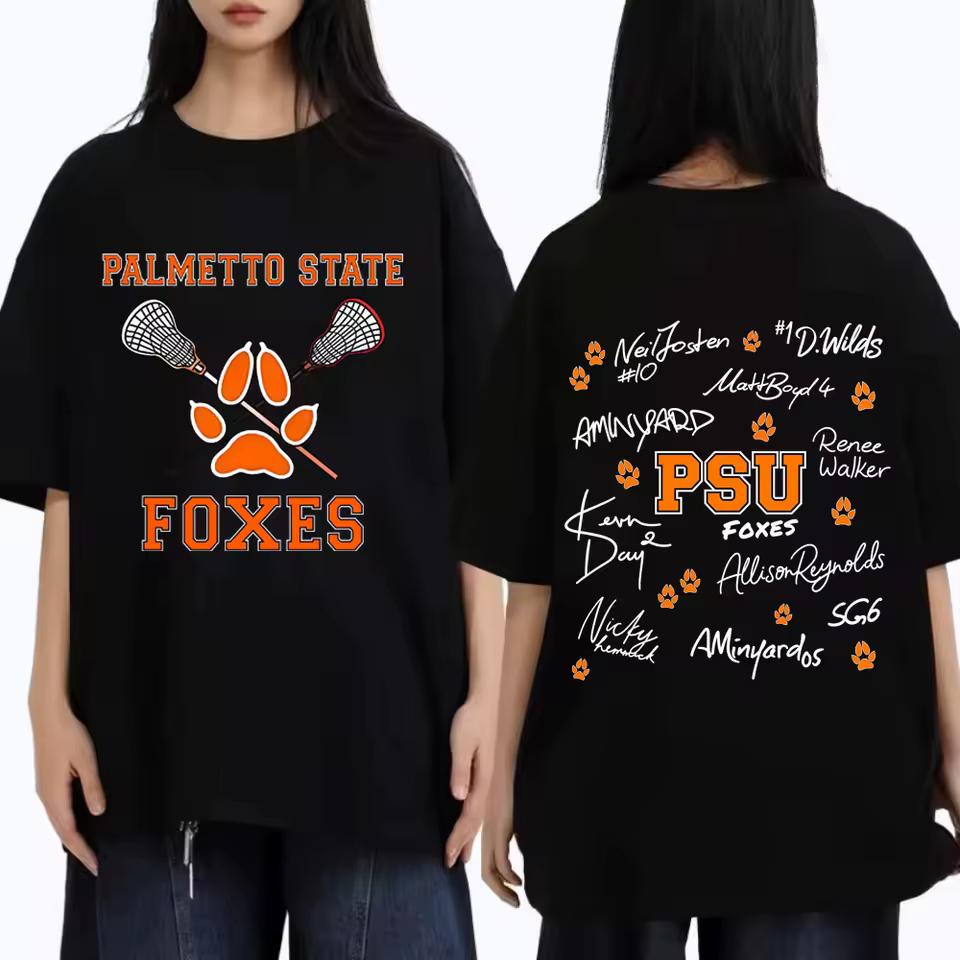 All for The Game The Foxhole Court Palmetto State Foxes Graphic T-shirt Men Women's Fashion Casual Oversized Tshirt Streetwear