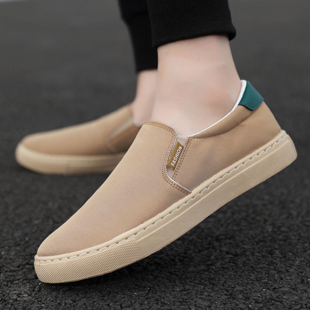 Men's 2025 Canvas Slip-On Sports Casual Shoes - Trendy, Breathable, Plus Size