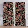Flower-patterned Printed Curtains   Christmas Decorations   Bedroom and Living Room Decoration   Home Decoration   Room Decoration
