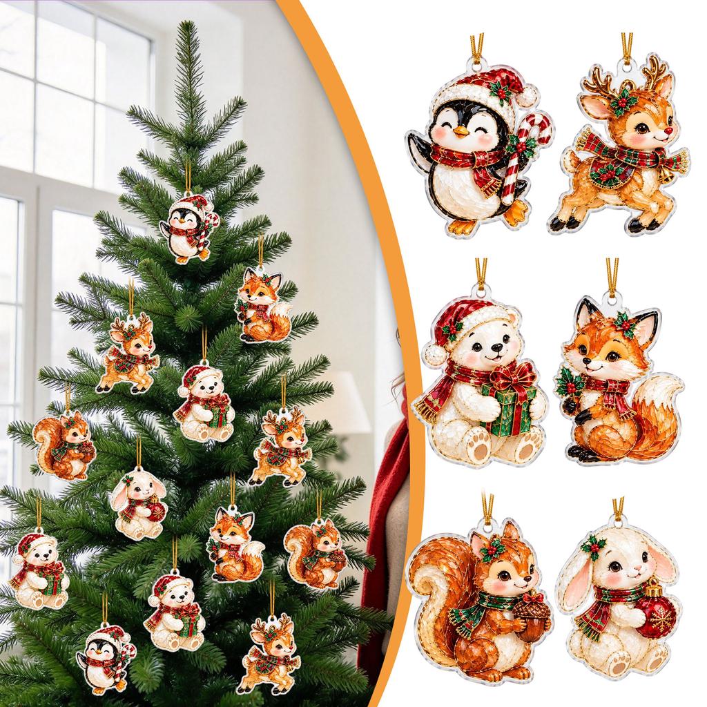 Christmas Tree Acrylic Hanging Ornament Holiday Decoration for Christmas Tree and Home
