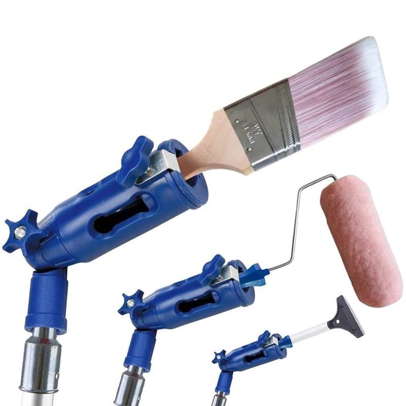 Paint Brush Extender Multi-Angle Paint Roller Adapter Pole Clamping Painting
