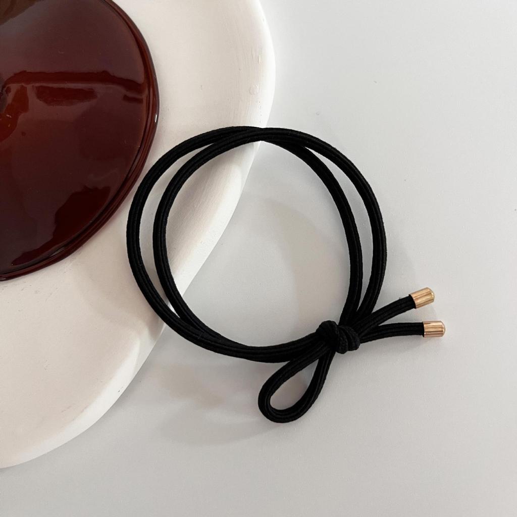 Kaffee-farbenes hochelastisches Haarband im koreanischen Stil: Einfach, Vielseitig und Sanft zum Haar.