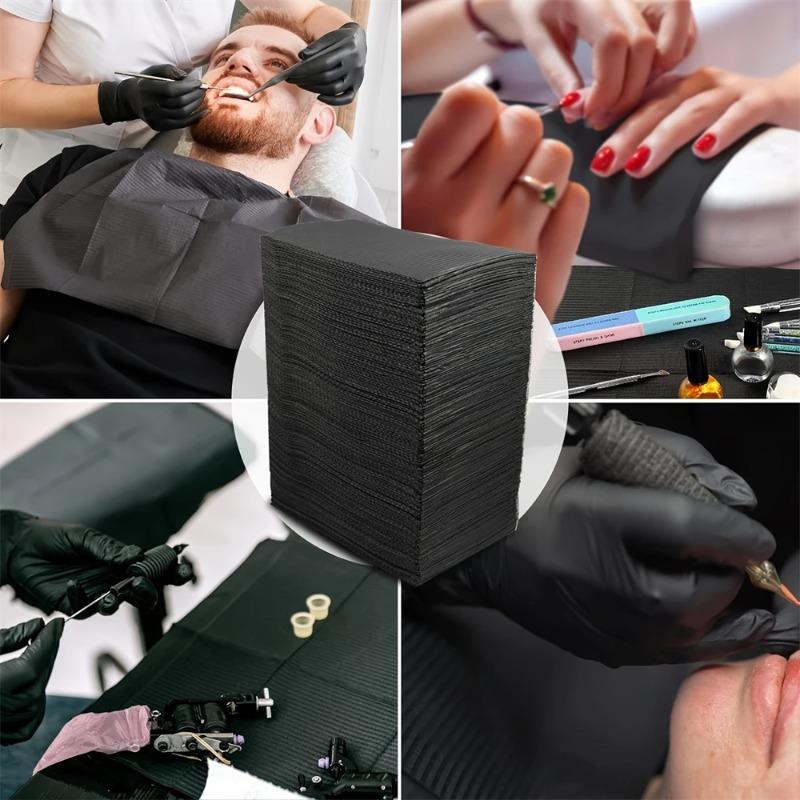 10/25/50/100Pcs Dental Bibs Disposable Tattoo Cleaning Wipes 13"x17" 3 Ply Waterproof Sheet for Nail Tech Dental Clinic Tattoo 3