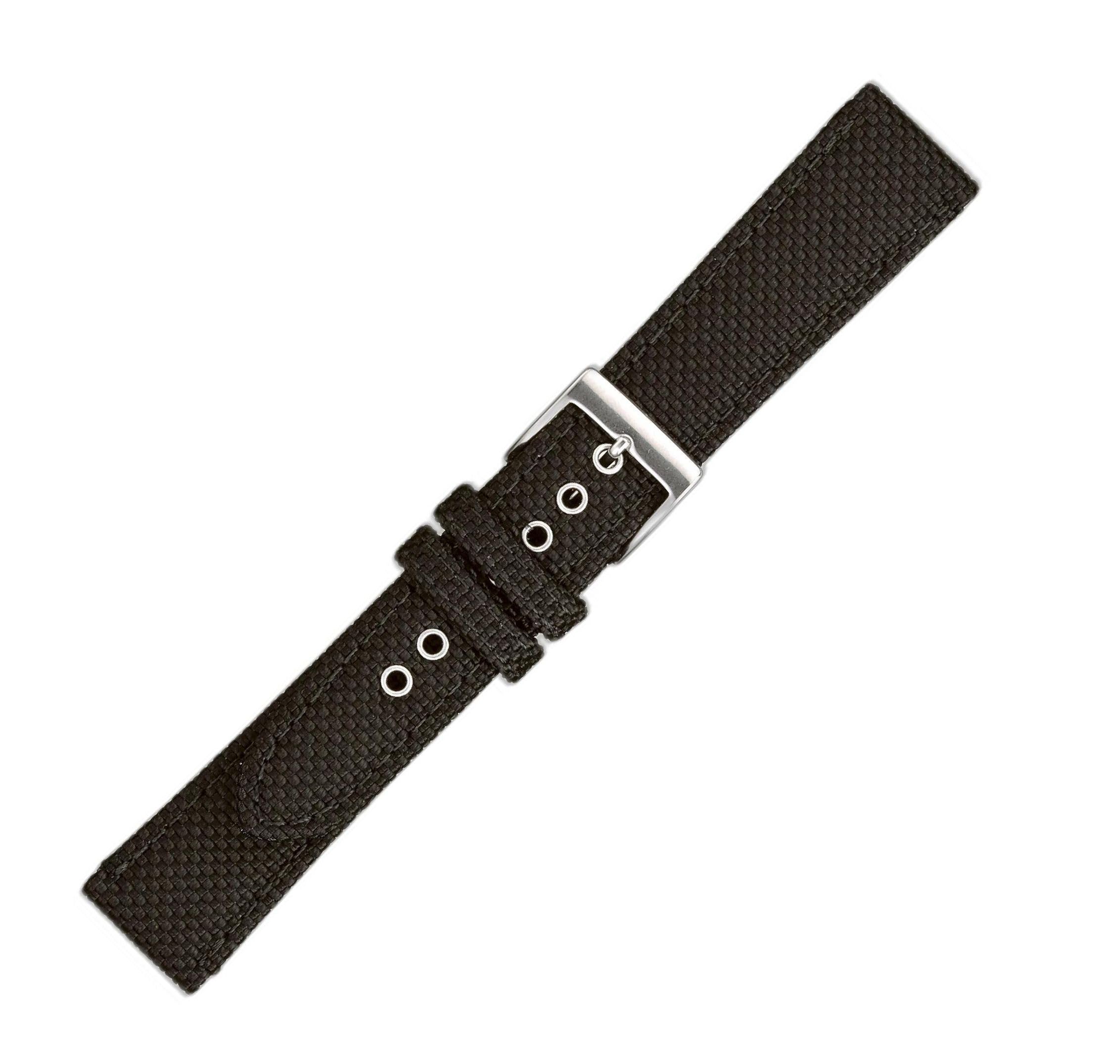 

[Maruman] [EICO] Watch Band, Ballistic Nylon, Made in Japan, Size S 20419, Black, 20mm