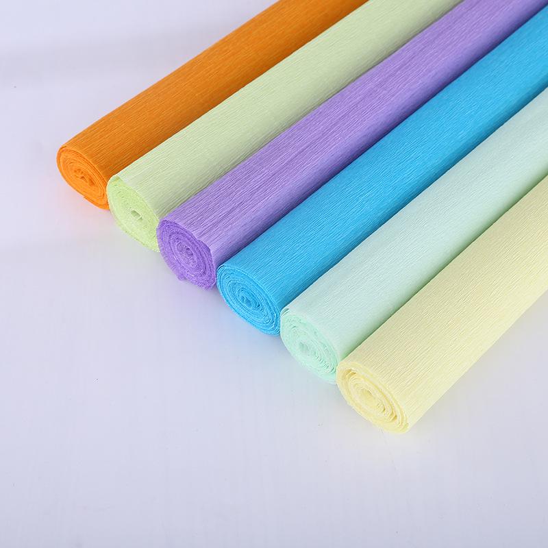 Colored Crepe Paper for DIY Floral Crafts and Packaging