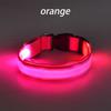 Nylon LED Night Safety Flashing Glow In The Dark Dog Leash Dogs Luminous Fluorescent Pet Dog Collar