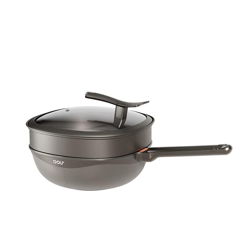 OOU Titanium Non-Stick Wok & Frying Pan
