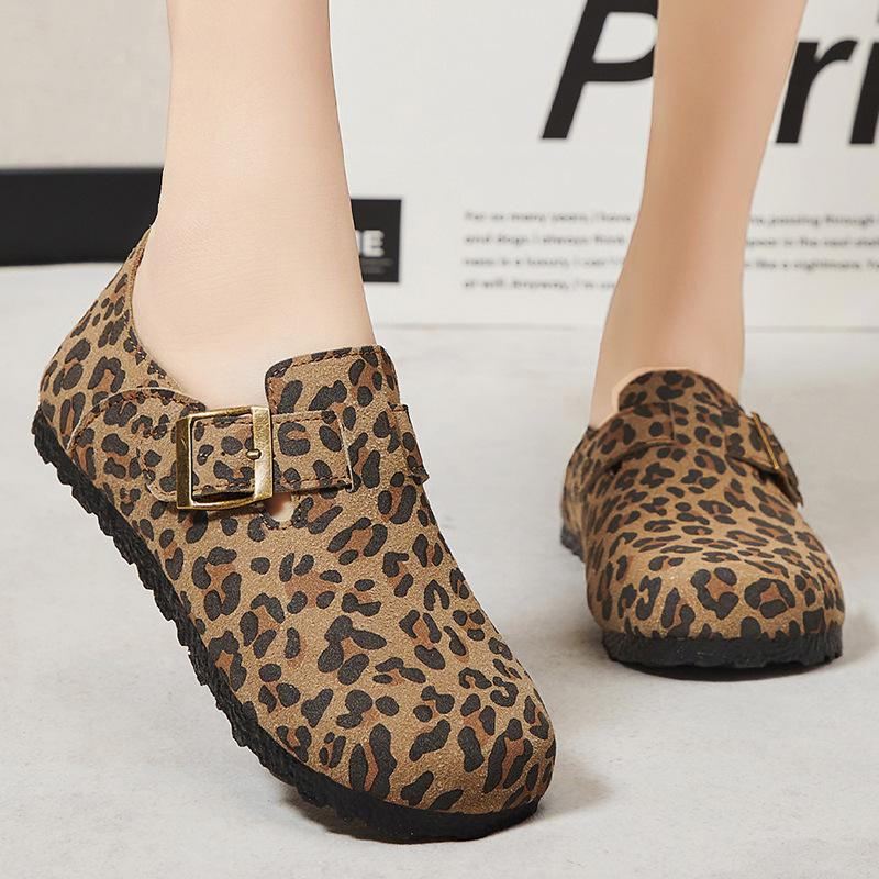 Shoes women's summer new high-end versatile fashion casual leather surface thin soft sole not tired feet gift single shoes