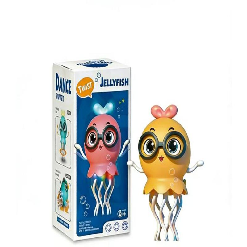 Dancing Jelly Fish Toy Smart Tentacle Explorer With Led Lights Music Automatic Obstacle Sensor Toy