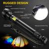 90000 Lumens LED Tactical Flashlight Rechargeable XHP90 USB Zoomable 7Modes Super Bright Floodlight Spotlight Torch Light