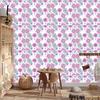 Wallpaper Flowers White, Powder Pink and Lavender for Living Room and Bedroom 50x1000