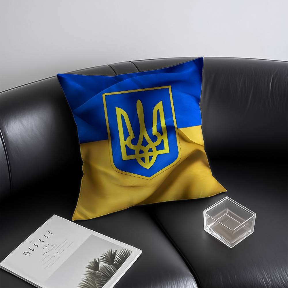 

Blue Yellow Ua-Ukr-Ukraine Pillow Case Anti-dustmite Invisible zipper Sofa Bed 12x12Inch