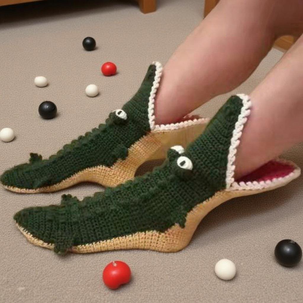 Cartoon Knitted Socks Home Floor Socks Mid-Tube Wool Socks