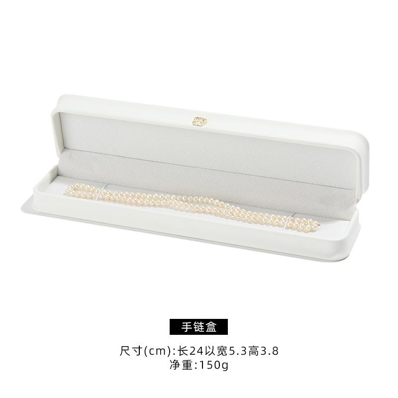 1Pc Leather Jewelry Organizer Wedding Ring Box Pendant Bracelet Necklace Storage Case Gift Packaging Display Box Wholesale