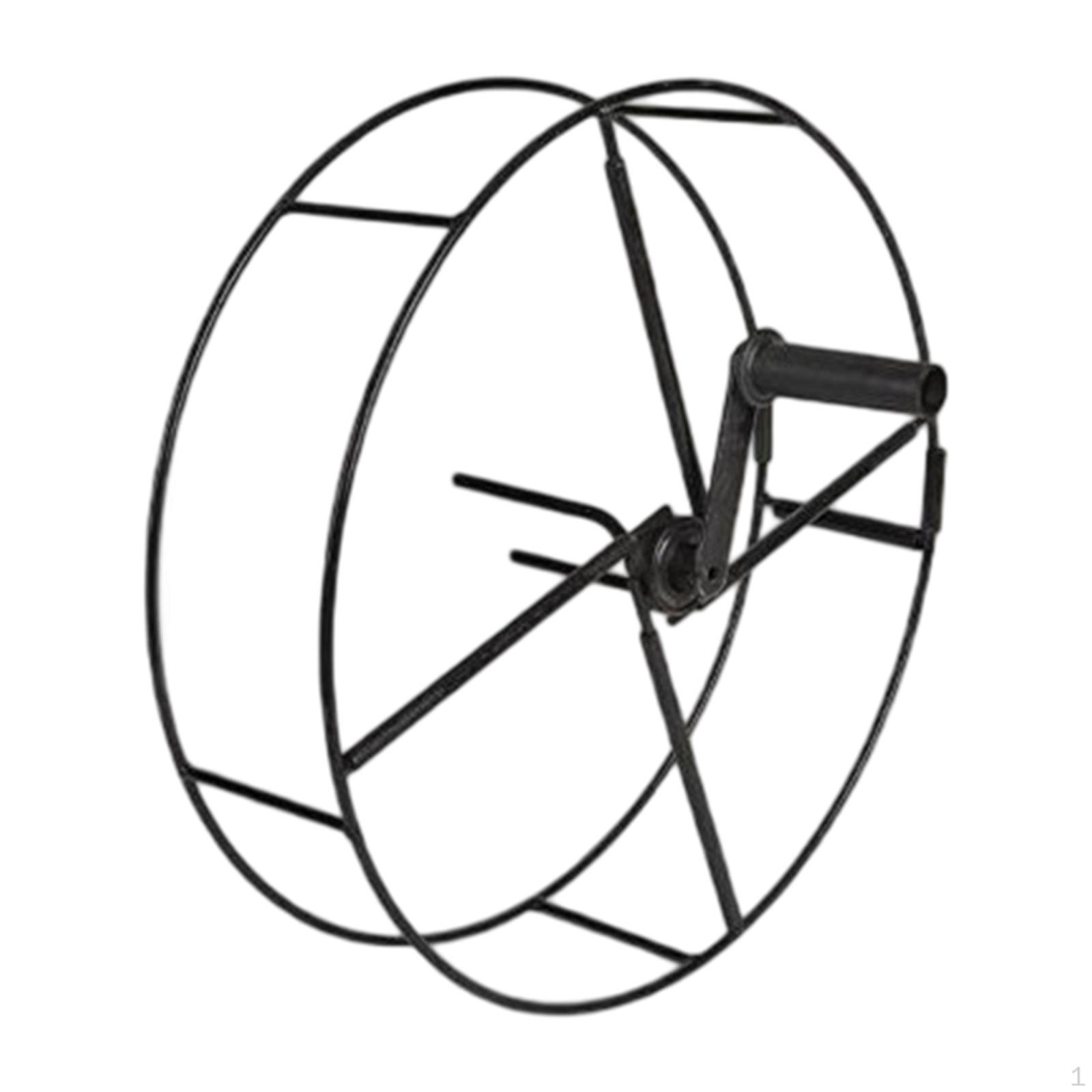 

Garden Hose Cart Storage Rack, Lightweight with Hand Crank, Water Holder, Car Wash Reel handheld type