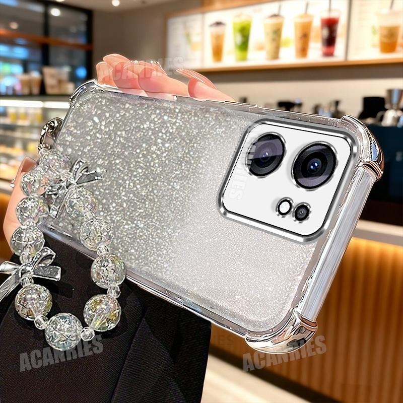 

Reno13f Star Lanyard Chain Plating Glitter Shockproof Silicone Case For Oppo Reno 13 14 F 13f 13fs Reno13fs 14f Soft Back Cover Oppo Reno14 F 4G