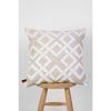 Bohemian Special Design Punch Pattern Decorative Throw Pillow Cover Mila Ecru