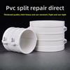 Nová PVC svorka pro opravu vodovodního potrubí 50 mm / 75 mm / 110 mm / 160 mm Bílá Rychlospojka Typ opravné svorky PVC těsnění proti netěsnostem