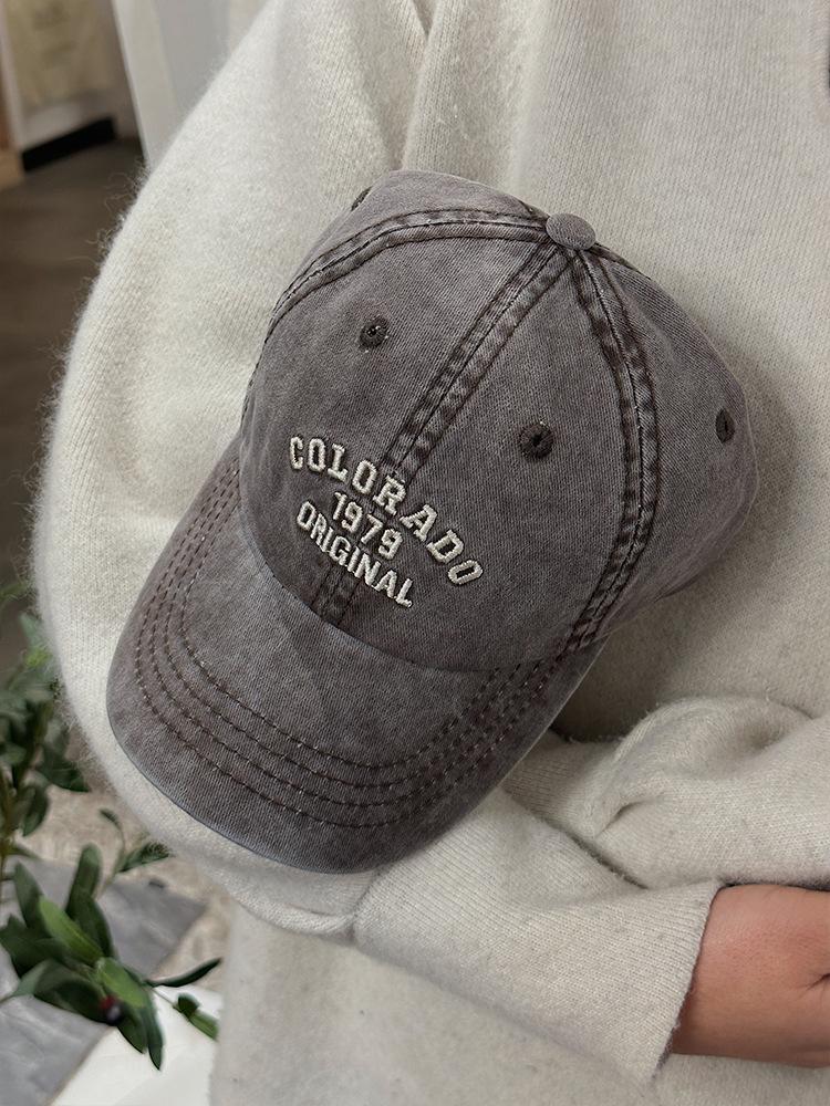 Retro Colorado Letter Embroidery Baseball Caps Spring Summer Cotton Adjustable Casual Hat Hip Hop Streetwear Sun Hats For Baby