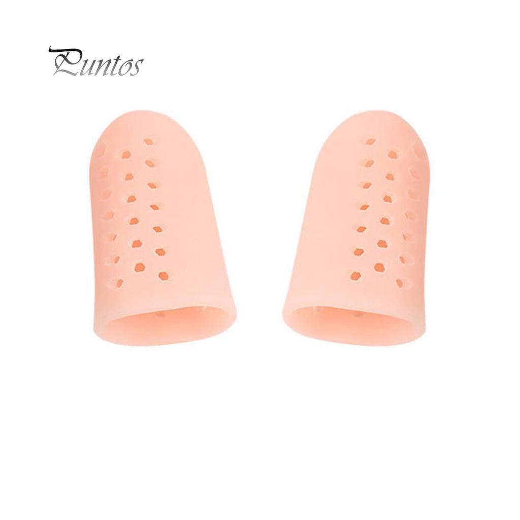 2 Stück Anti-Schleifen Big Toe Protector Case Cover Separator Fußpflege mit Loch