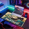 Custom Name Personalized Leo Messi Pattern Mousepad, Laptop PC Desk Mat, Decorative Desk Mat for Home Keyboard Pad Gift