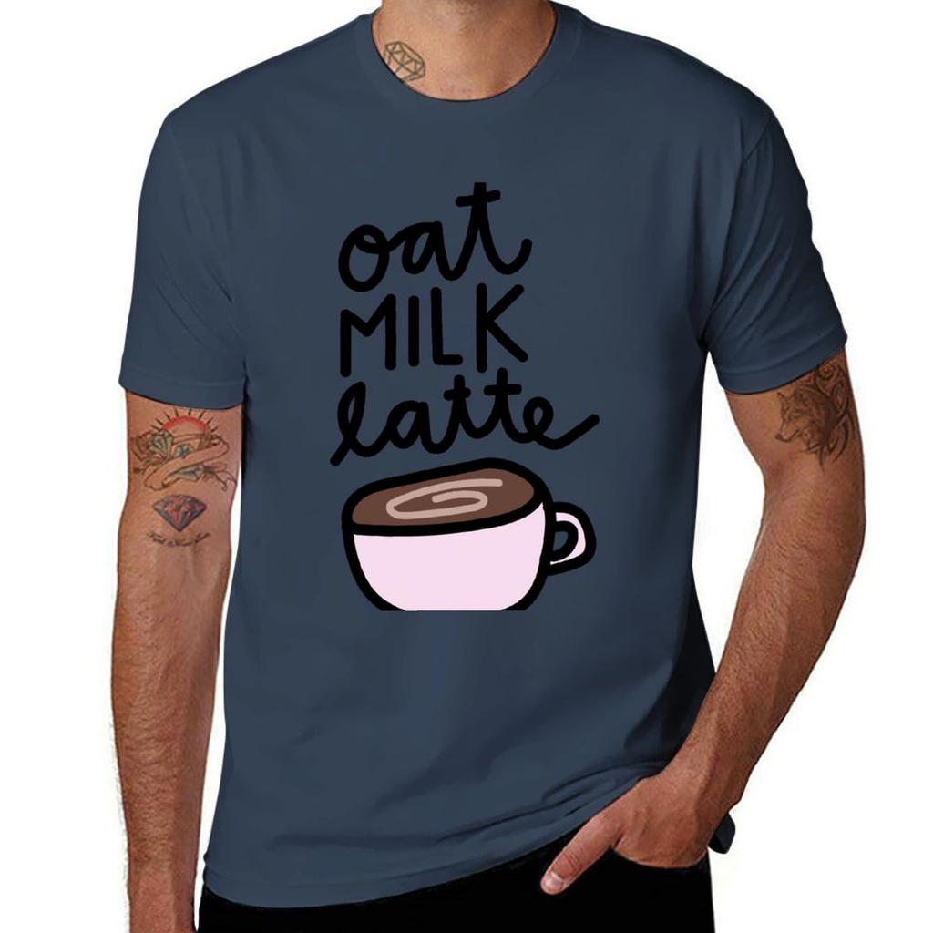 Oat Milk Love Tshirt Plus Size All Match Tee Shirt