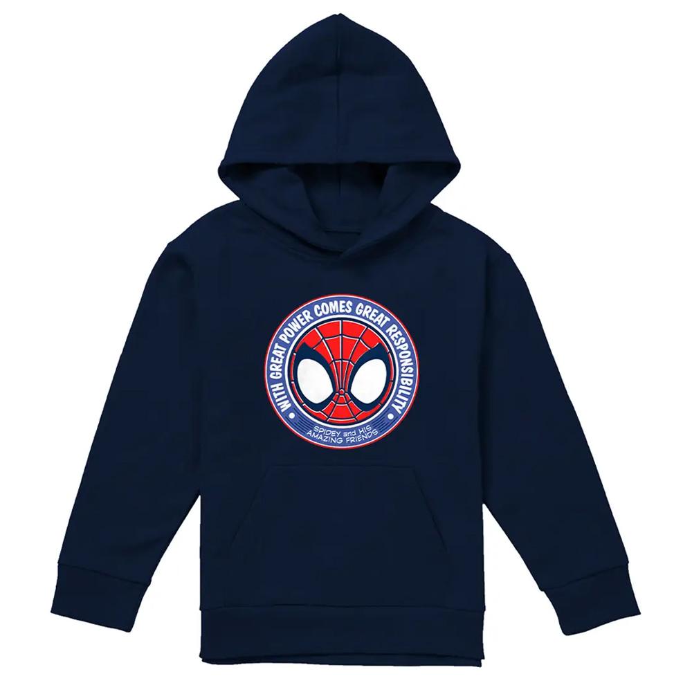 Spidey und seine Superfreunde Kinder/Kinder Große Verantwortung Abzeichen Pullover Hoodie