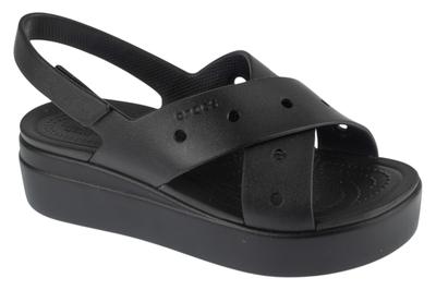 Brooklyn 4U Cross Strap Sandal W, Womens Black Sandals