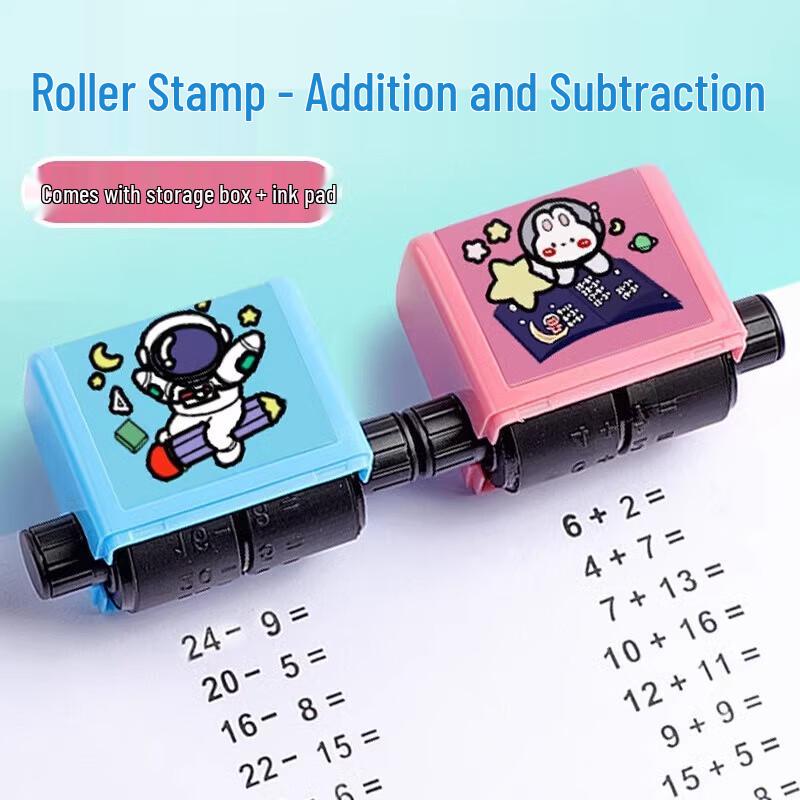 Fumaide Automatic Math Practice Roller Stamps