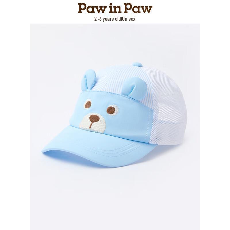 PawinPaw Unisex Baby Cartoon Bear Color-Block Baseball Cap 2 years