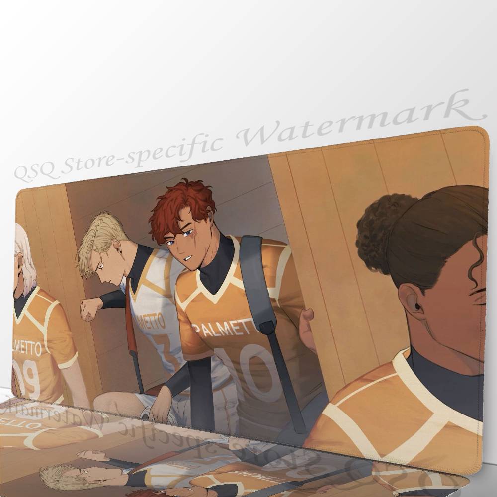 O Mousepad Anime F-Foxhole Court Antiderrapante Adequado Para Computadores de Escritório Laptops Jogos de E-sports Tapetes de Mesa Teclado XXL