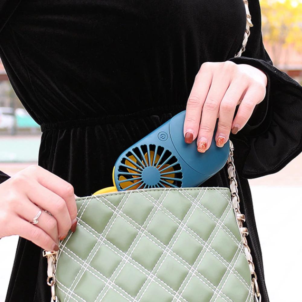 

Summer Cute Portable Mini Fan Handheld USB Chargeable Desktop Fans Adjustable Summer Cooler For Outdoor Travel Office