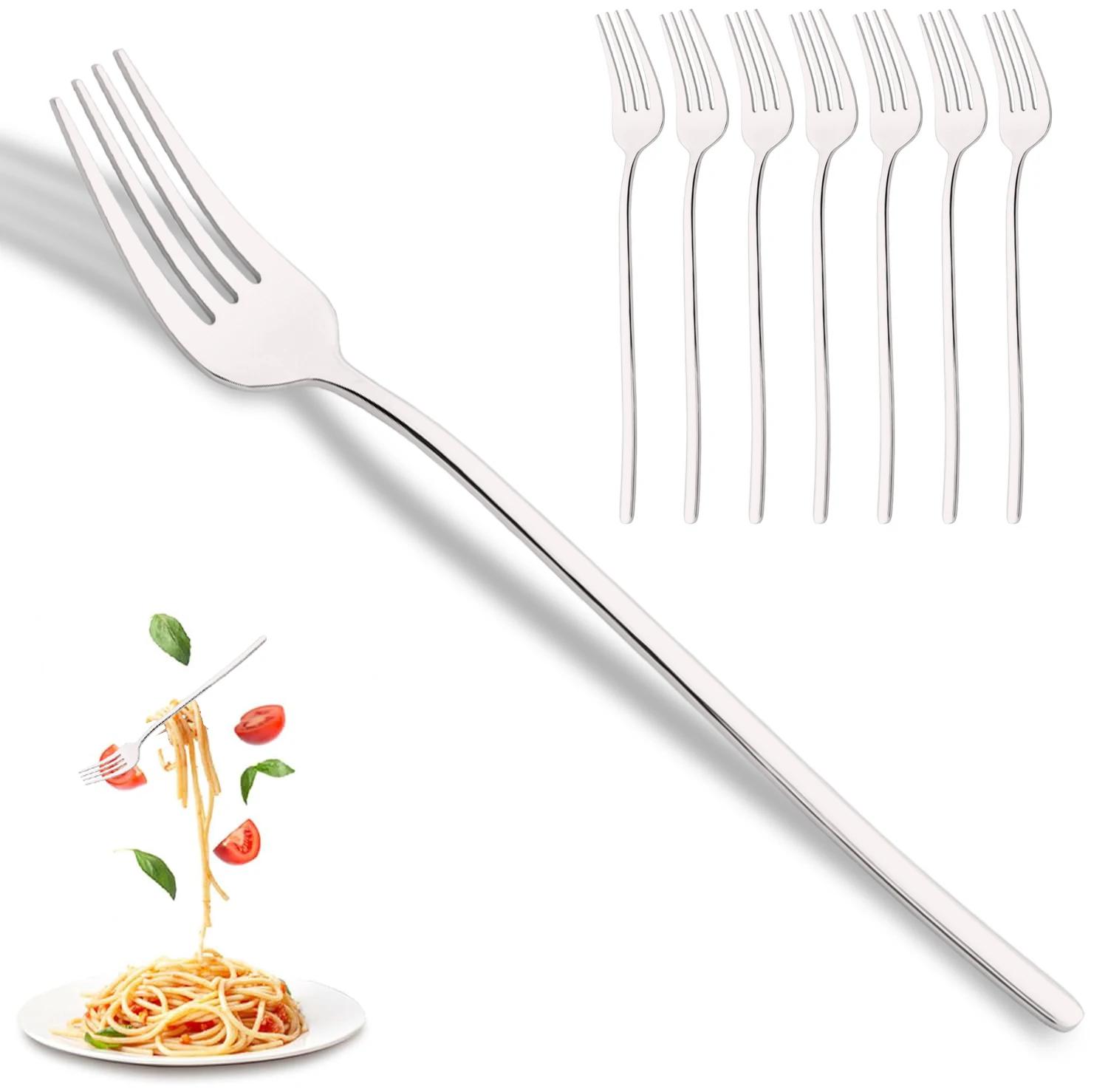 

18/10 нержавеющая сталь 8 шт./комплект радужных столовых вилок набор столовых приборов столовые приборы столовые вилки столовые приборы ресторан кухонные столовые приборы серебряный