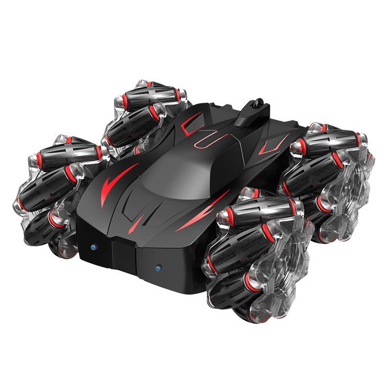 2.4GHZ Wireless Remote Control Double-sided Stunt Vehicle, Flip and Drift Four-wheel Drive Dump Truck, Children's Toy Vehicle