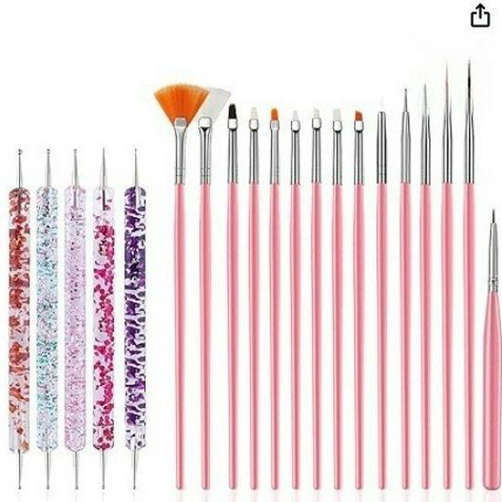 31-Piece and 32-Piece Nail Art Brush Sets - Comprehensive Tool Kit