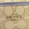 Gebrauchte COACH Umhängetasche F58285 Signature Canvas/Leder beige Dunkelbraun Diagonal getragen