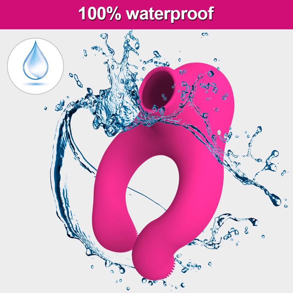 10 Frekvens sugende Vibrator Sex Shop Penisring Clit Suger Cock Ring Voksenprodukter Pungmassasjeapparat Sexleketøy for par