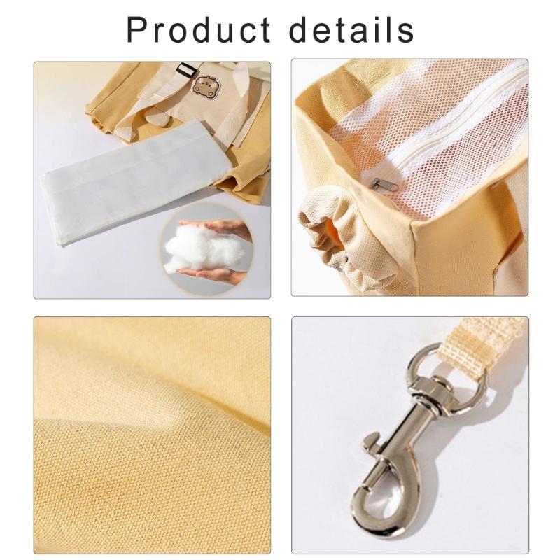 Cats-in-bag Carriers for Puppies Carry Bag Outdoor Travel Shoulder Carriers Sightseeing Bag Safety Strap