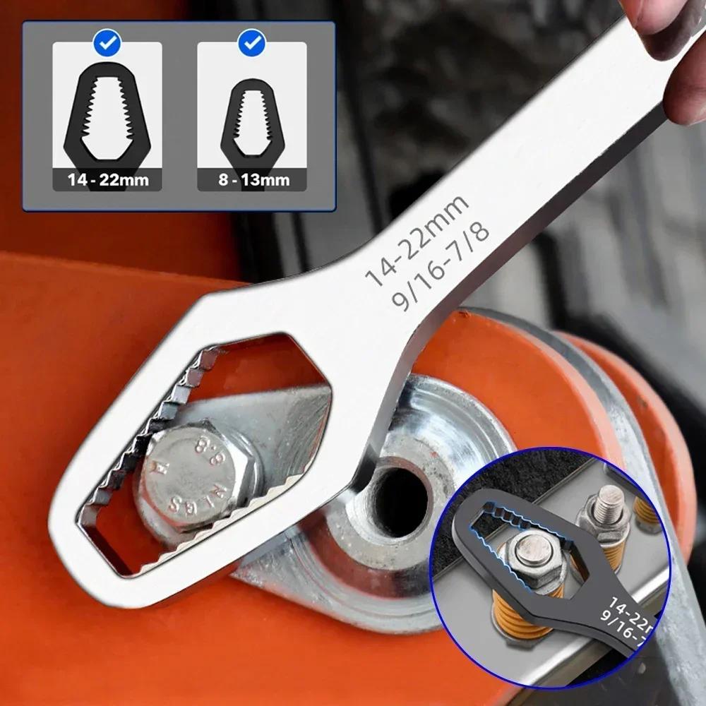1PC Universal Torx Wrench Adjustable Torque Wrench 8-22mm Ratchet Spanner for Bicycle Motorcycle Car RepairTools Mechanical Tool