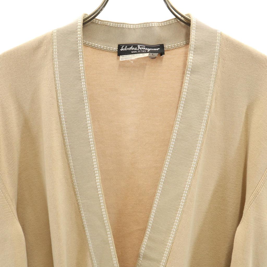 Salvatore Ferragamo 90s Made in Italy Old Long sleeve knit cardigan L Women Used