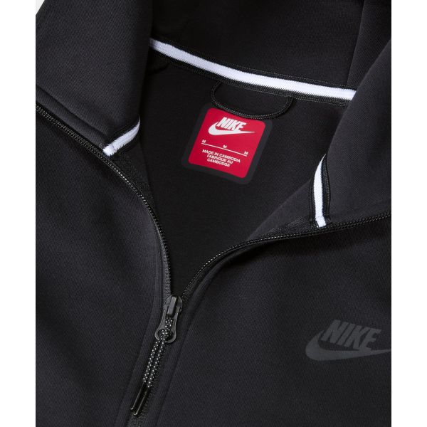 Nike Sportswear Tech Fleece Windrunner Hooded Solid Color Comfortable Fashion Jacket Men Jacket Black HV0950-010