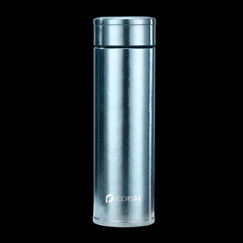 edish JLY-1207 Pure Titanium Thermos Mug, 480mL Glacier Blue